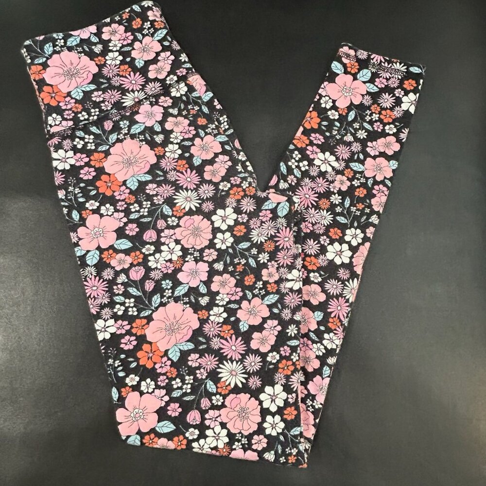 Forever 21 Floral Leggings, Size Small